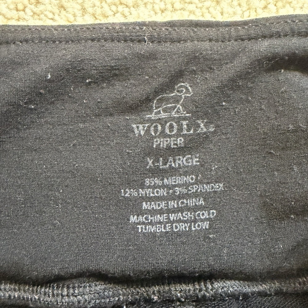 WoolX Piper Leggings Baselayer Thermal Pants Women's XL Black - Picture 3 of 8